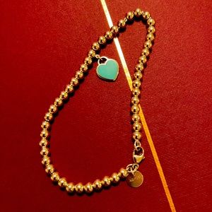 Tiffany & Co. Tiffany Blue Heart Tag Bead Bracelet